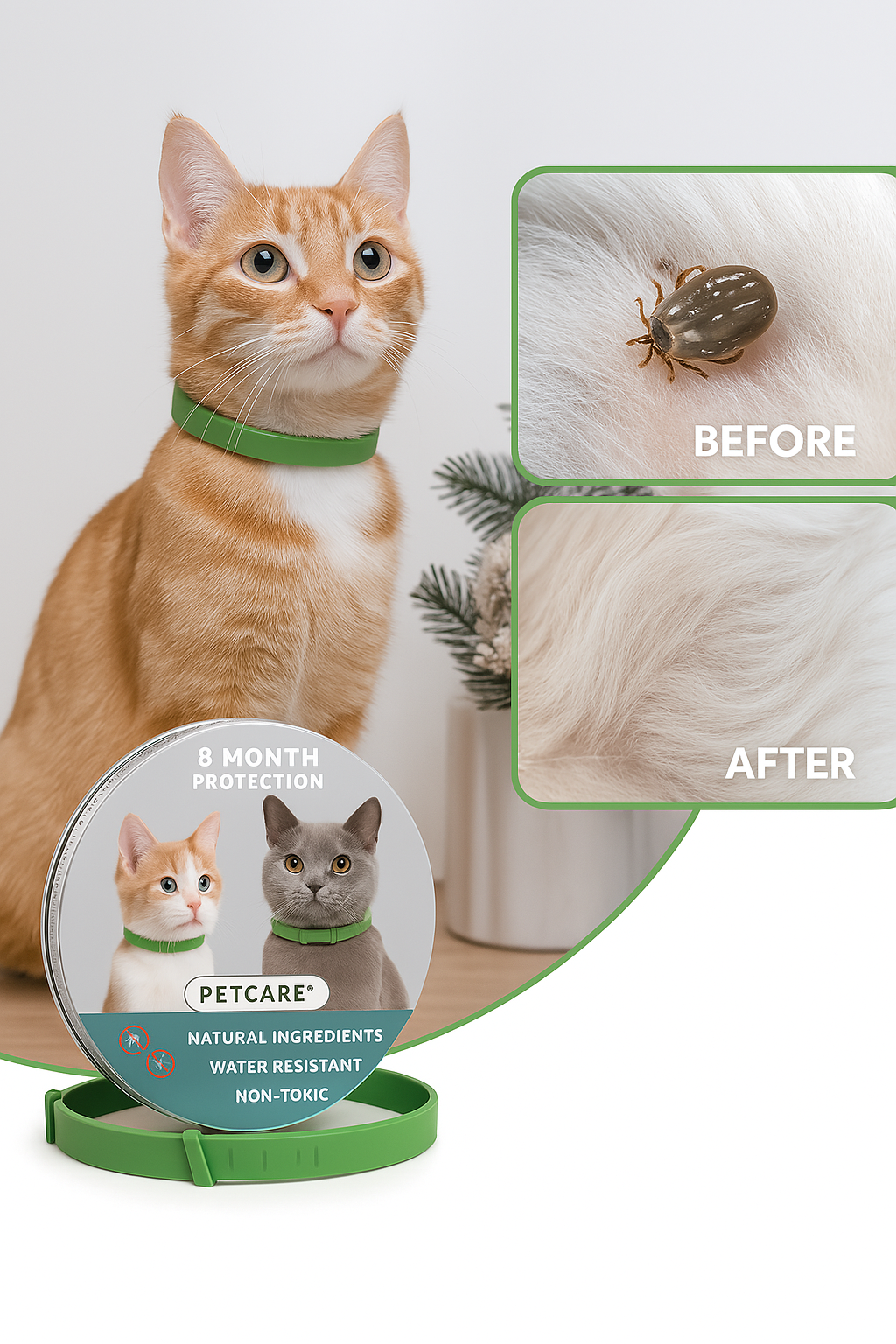 PetCare™ - 8 Months Flea and Tick Collar for Cats