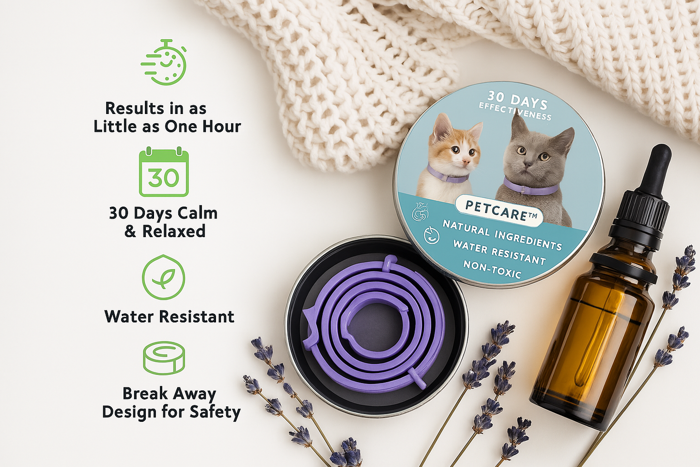 PetCare™ - Natural Pheromone Calming Collar for Cats